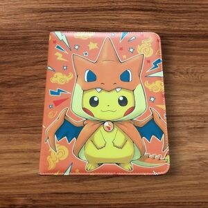 Pokémon Charizard Poncho Pikachu Card Holder Binder